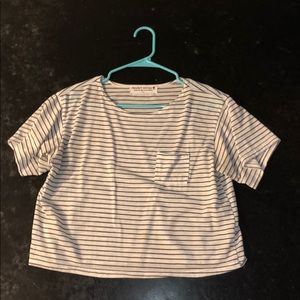 striped crop top